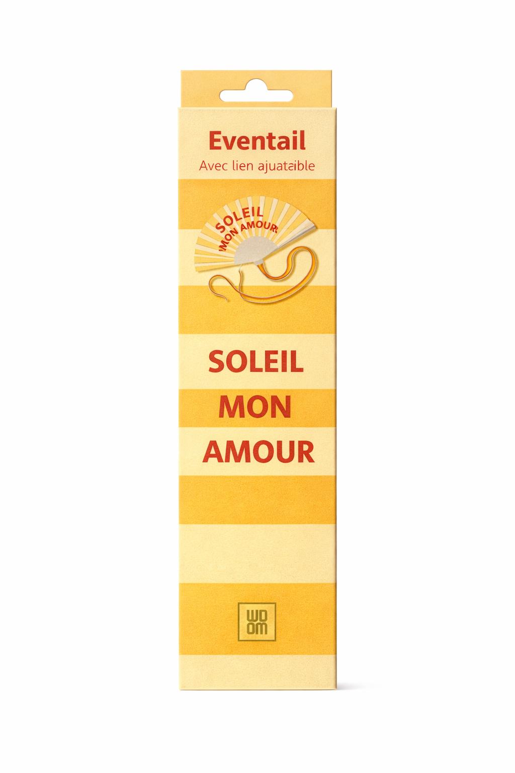 Fan with shoulder strap – Soleil Mon Amour