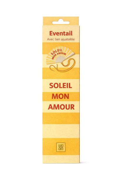 Fan with shoulder strap – Soleil Mon Amour