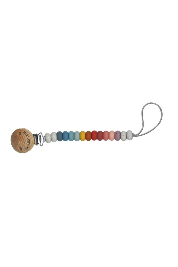 Candy Silicone Pacifier Clip Rainbow