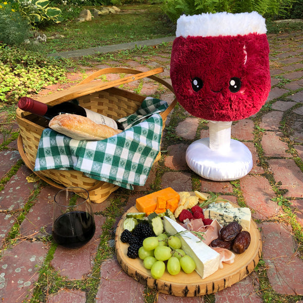 Peluche Boozy Buds Squishable – Verre de Vin Rouge