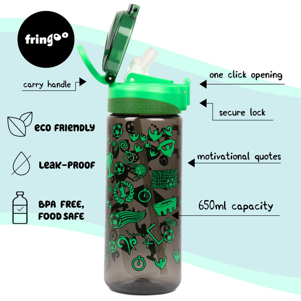 Gourde – Straw Bottle – Neon football