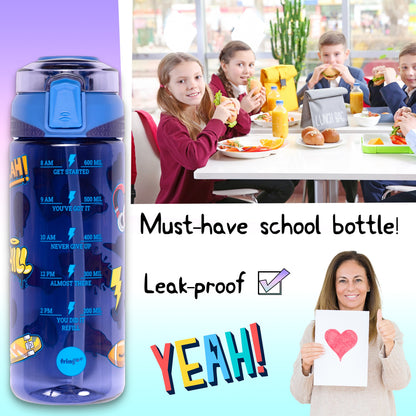 Straw Bottle – Navy Doodle