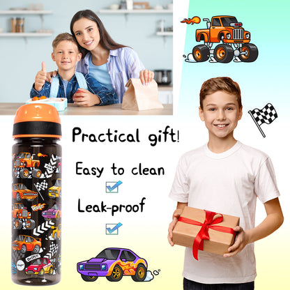 Straw Bottle – Race Cars