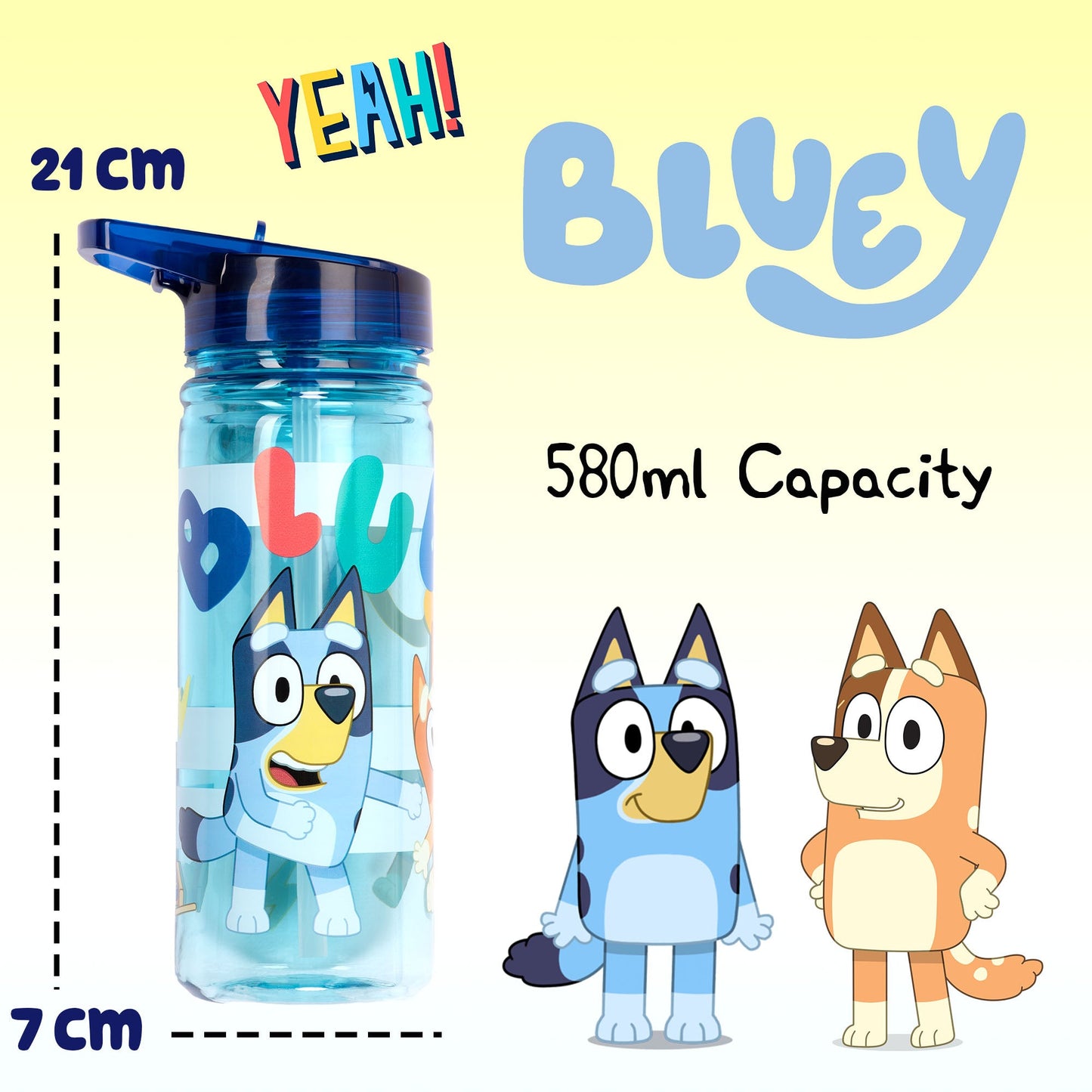 Water Bottle - Bluey (Blue)