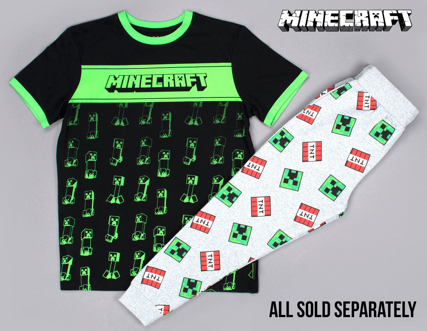 Minecraft Creeper T-Shirt - Black & Green