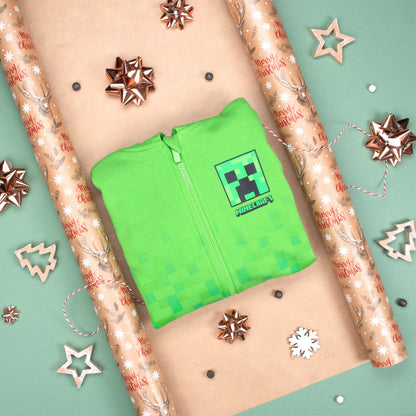 Minecraft Zipped Sweat à capuche – vert
