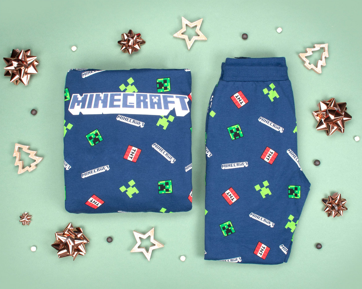 Minecraft Joggers - Navy Pattern