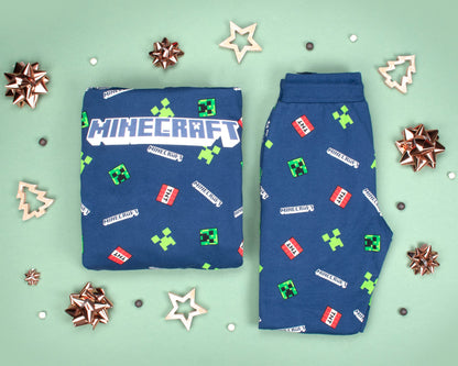 Minecraft Joggers - Navy Pattern