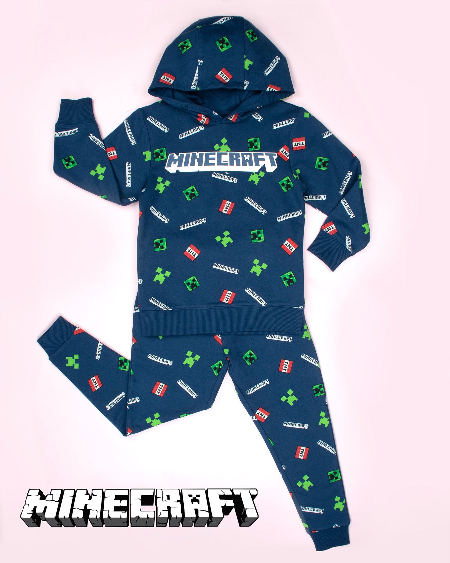 Minecraft Joggers - Navy Pattern