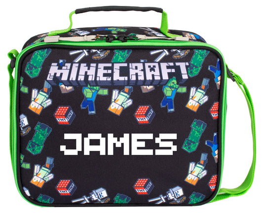 MINECRAFT Personalized Lunch Bag - Minecraft World