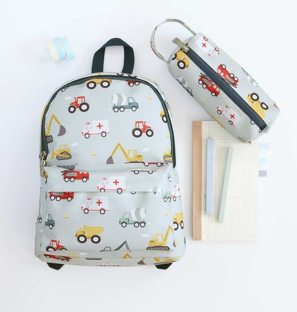 Petit sac à dos enfant - Véhicules – vue 2 – A Little Lovely Company