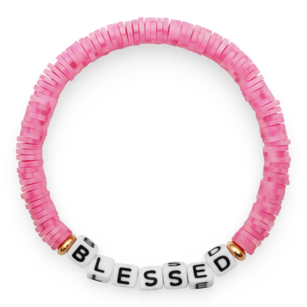 Swifties BLESSED Friendship Bracelet - Pink