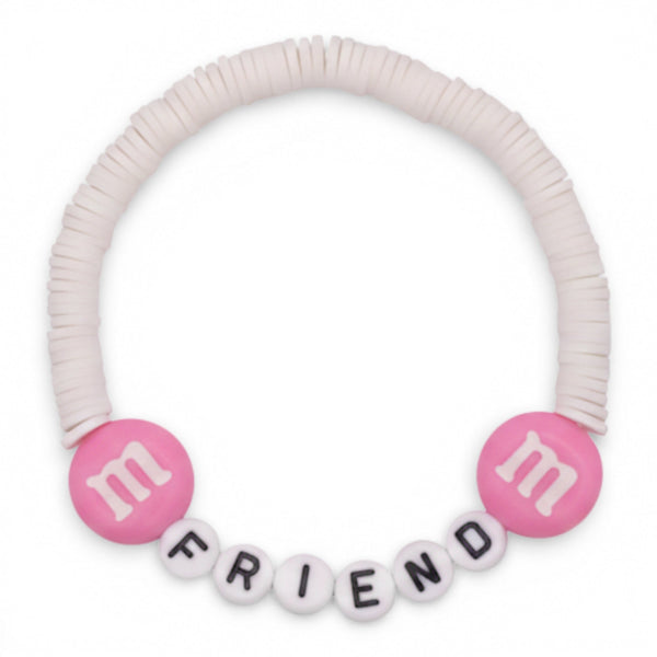 Swifties FRIENDSHIP Bracelet - White & Pink