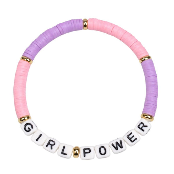 Swifties GIRL POWER Friendship Bracelet - Pink & Purple