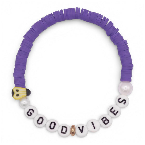 Swifties GOOD VIBES Friendship Bracelet - Purple