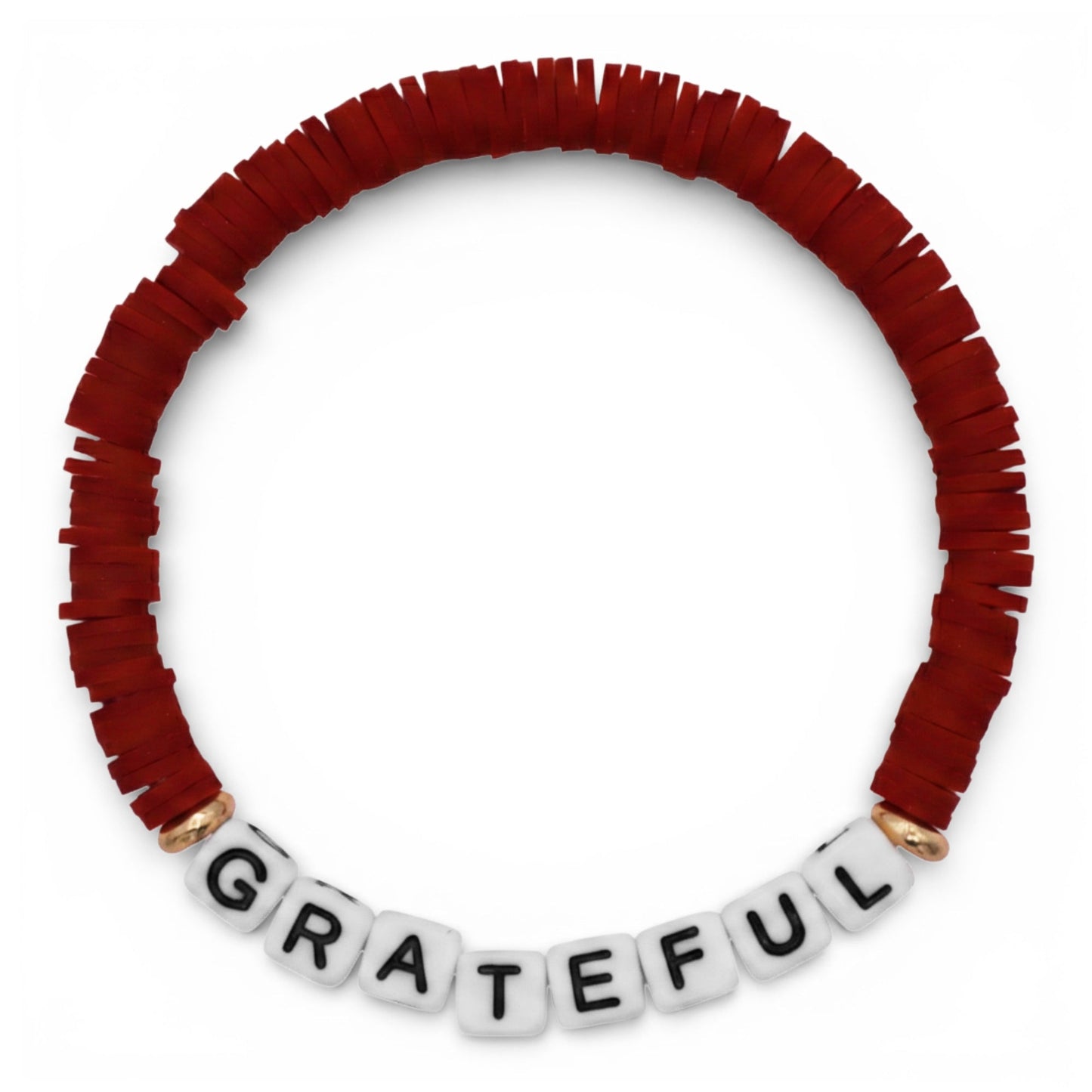 Swifties GRATEFUL Friendship Bracelet - Burgundy