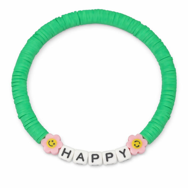 Swifties HAPPY Friendship Bracelet - Green