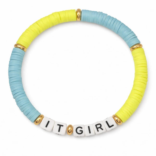 Swifties IT GIRL Friendship Bracelet - Yellow and Blue