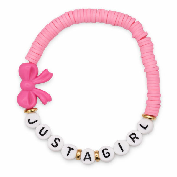Swifties Friendship Bracelet JUST A GIRL - Light Pink