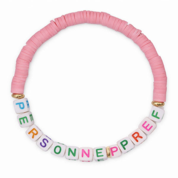 Swifties Friendship Bracelet FAVORITE PERSON - Pink