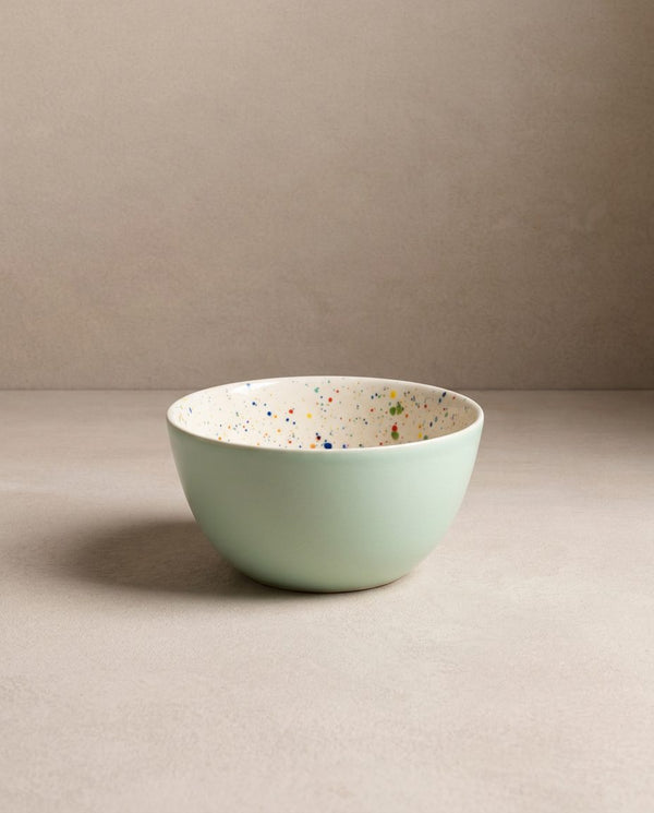 Breeze Party Stoneware Bowl 16cm Green