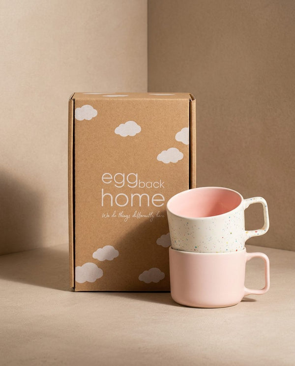 Breeze Party In/Out Stoneware Duo Set Mug 240ml Pink