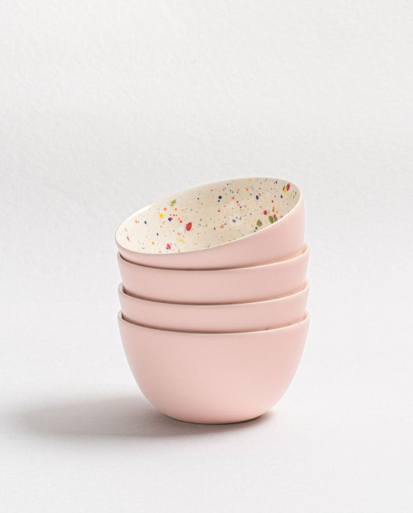 Breeze Party In Stoneware Bowl 16cm Pink