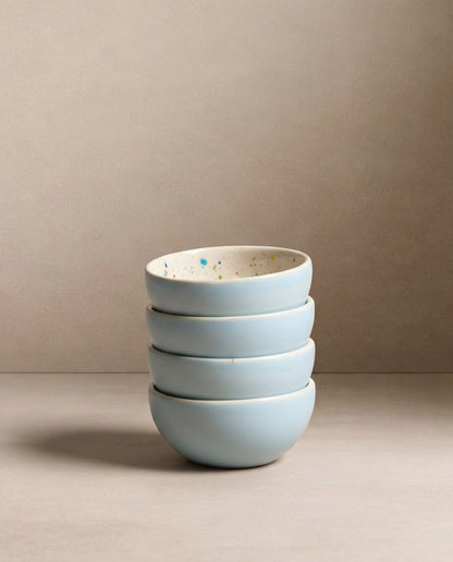 Breeze Party In Stoneware Mini Bowl Blue