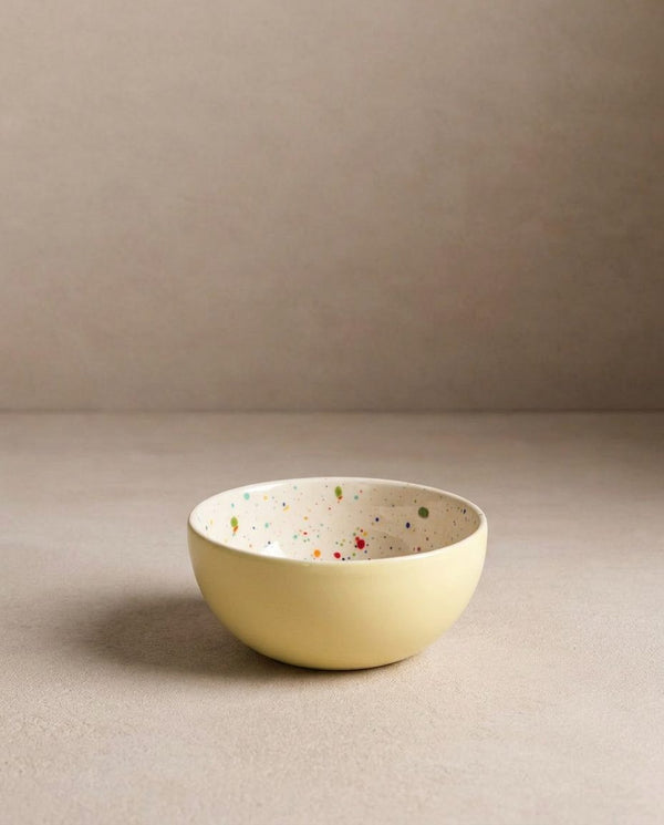 Breeze Party Stoneware Mini Bowl Yellow