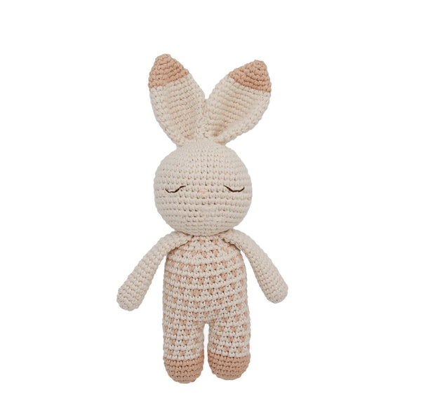 Small beige rabbit comforter