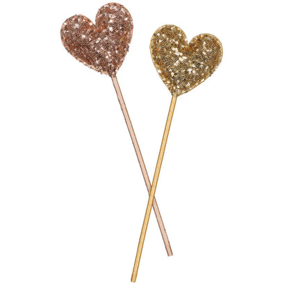 Magic Wand - Gold Sequin Heart