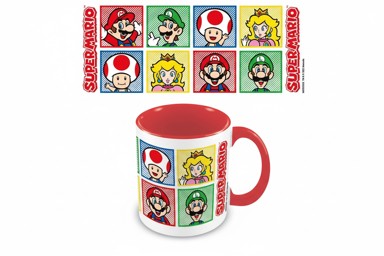 Mug Super Mario - Mario, Luigi, Toad et Peach
