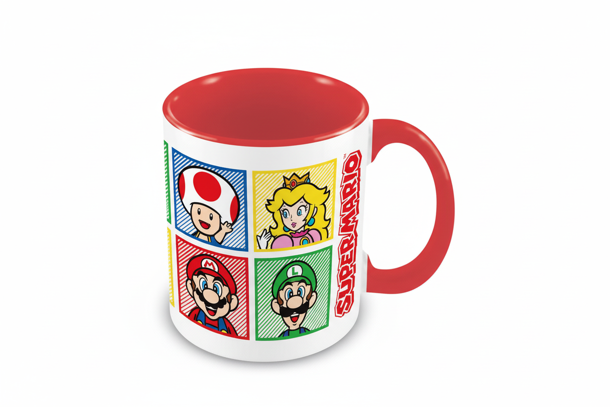 Mug Super Mario - Mario, Luigi, Toad et Peach