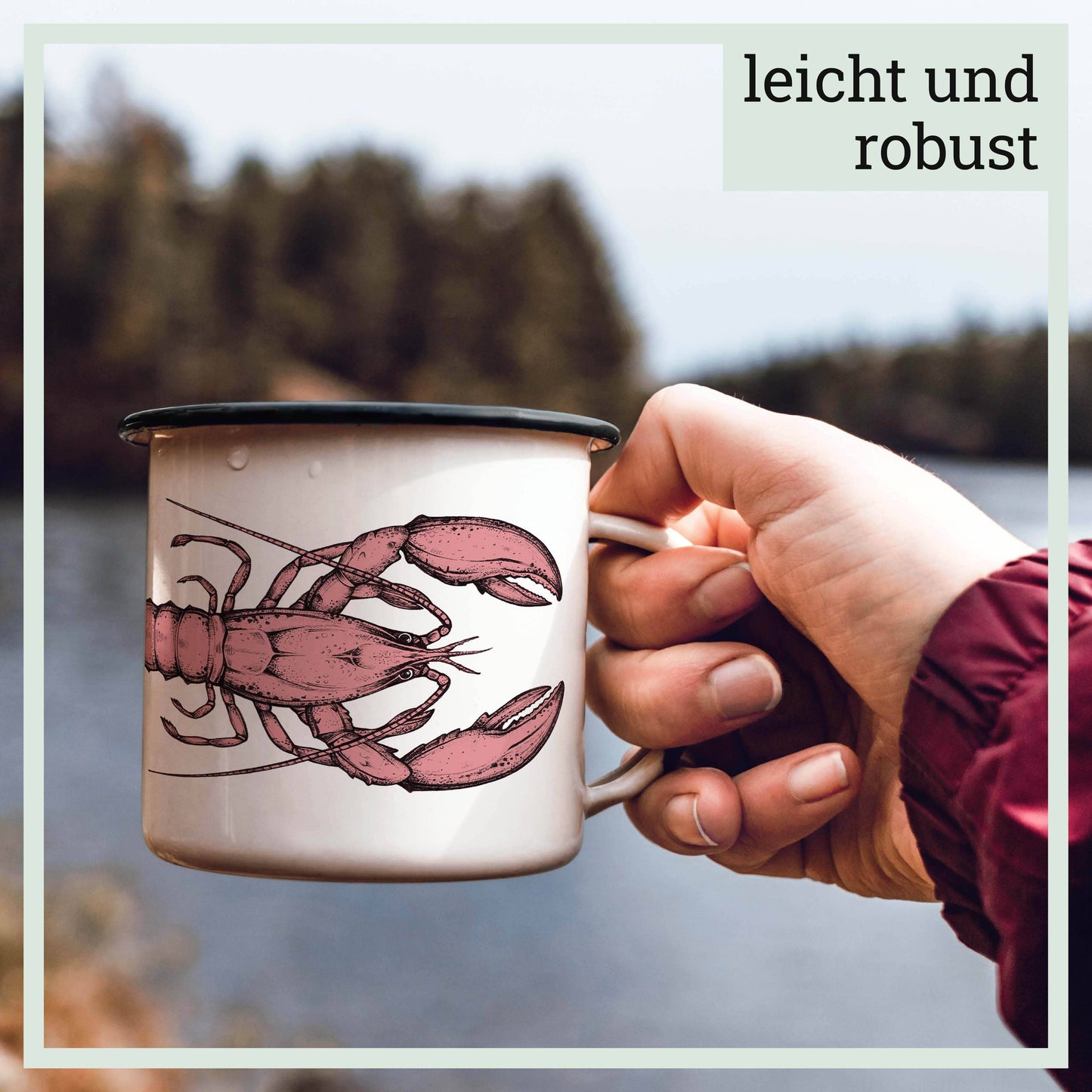 Enamel mug – Lobster