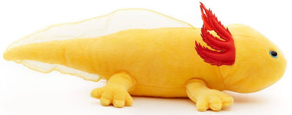 Peluche axolotl jaune aux yeux bleus de Uni Toys