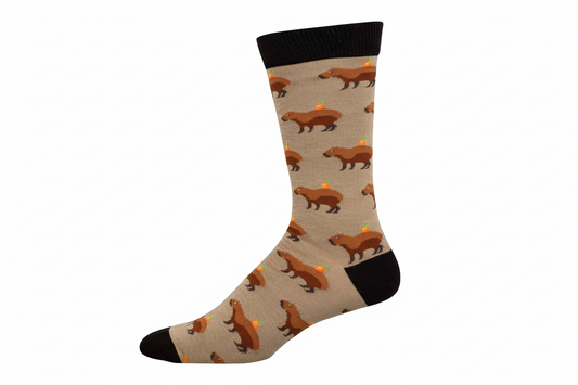 Chaussettes Capybaras avec Orange