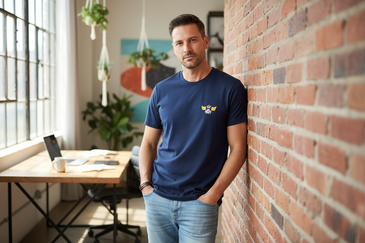 Embroidered T-shirt - Goldorak