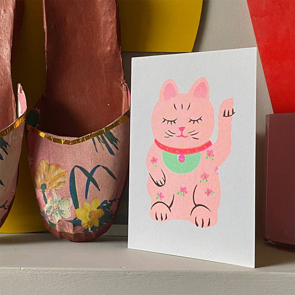 Riso Card - Lucky Cat