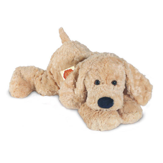 Peluche Chien couché beige
