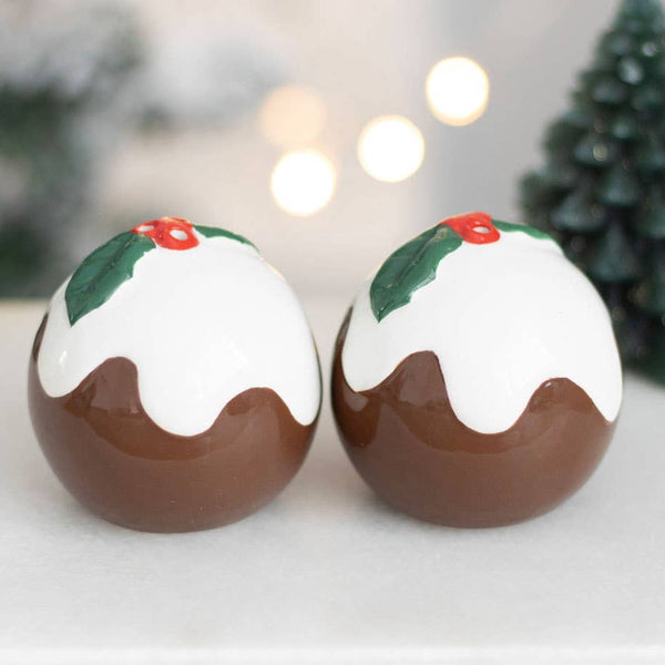 Salière et poivrière Pudding de Noël – vue 2
