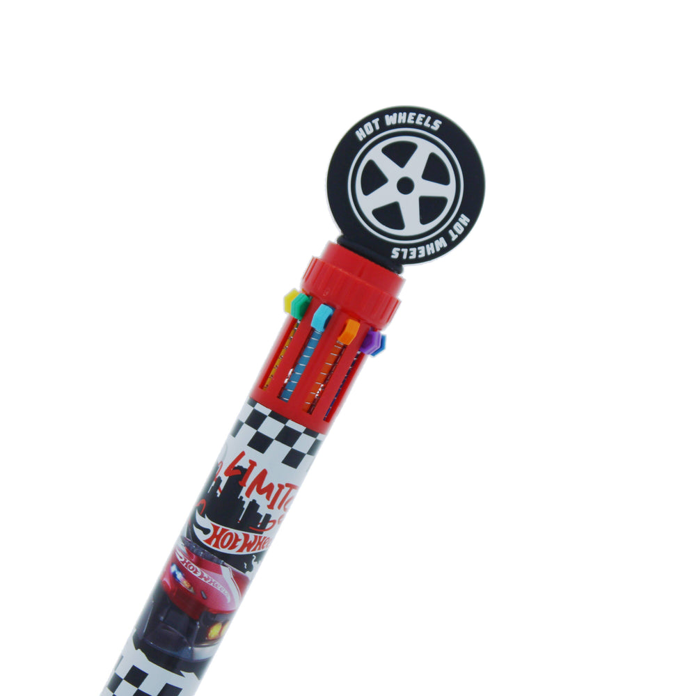 Stylo 10 Couleurs Hot Wheels