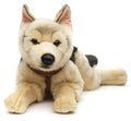 Peluche Berger Allemand Couché (avec Harnais) - 65 cm (Longueur)