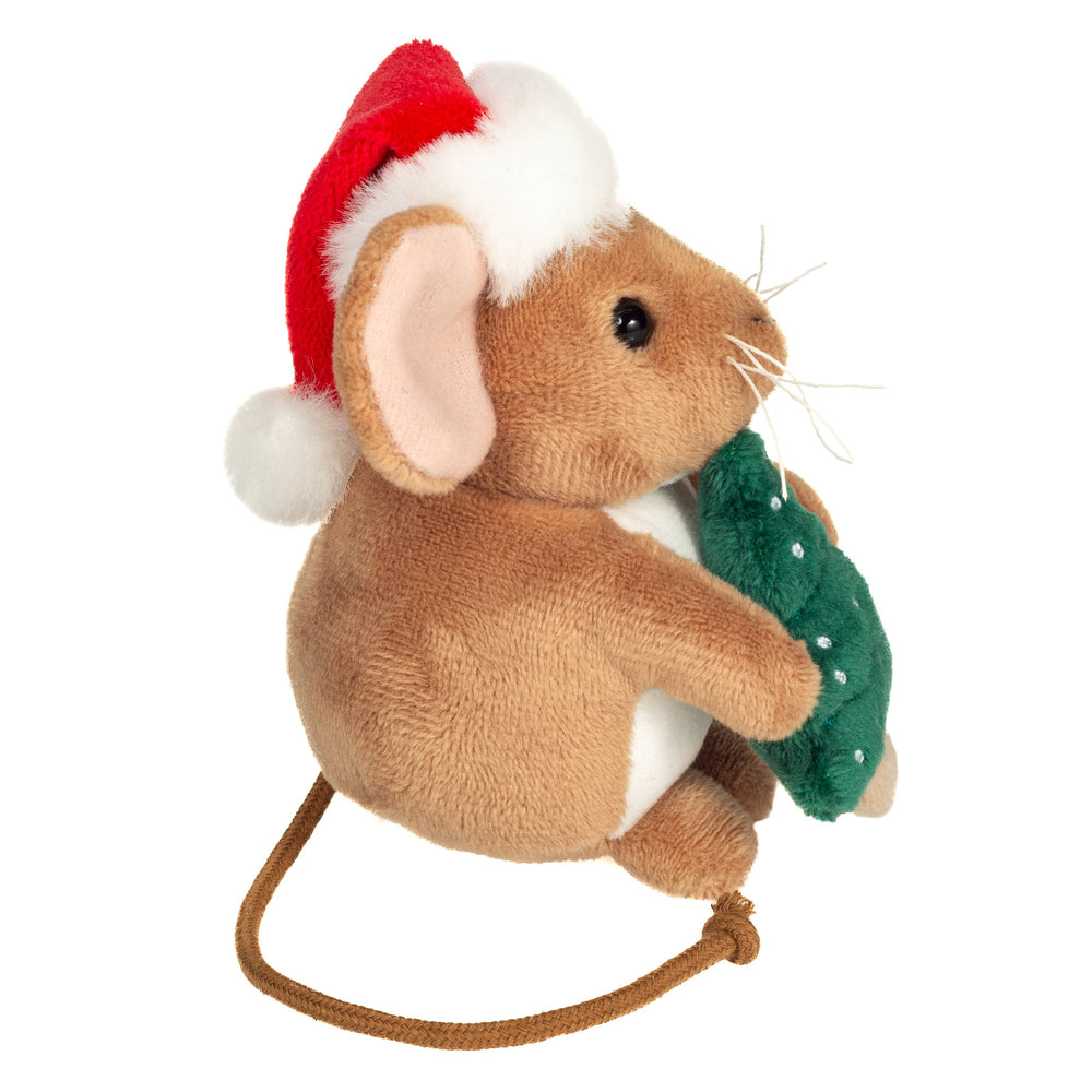 Peluche Souris de Noël avec Sapin