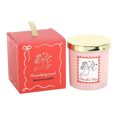 Bougie de la Saint-Valentin Passionberry Pêche Baiser de Chérubin