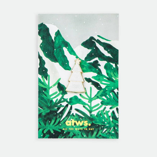 White Christmas Tree - pins