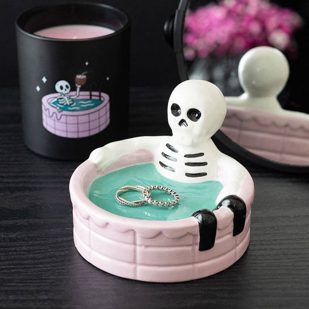 "Dead Cool Summer" Skeleton Trinket Tray