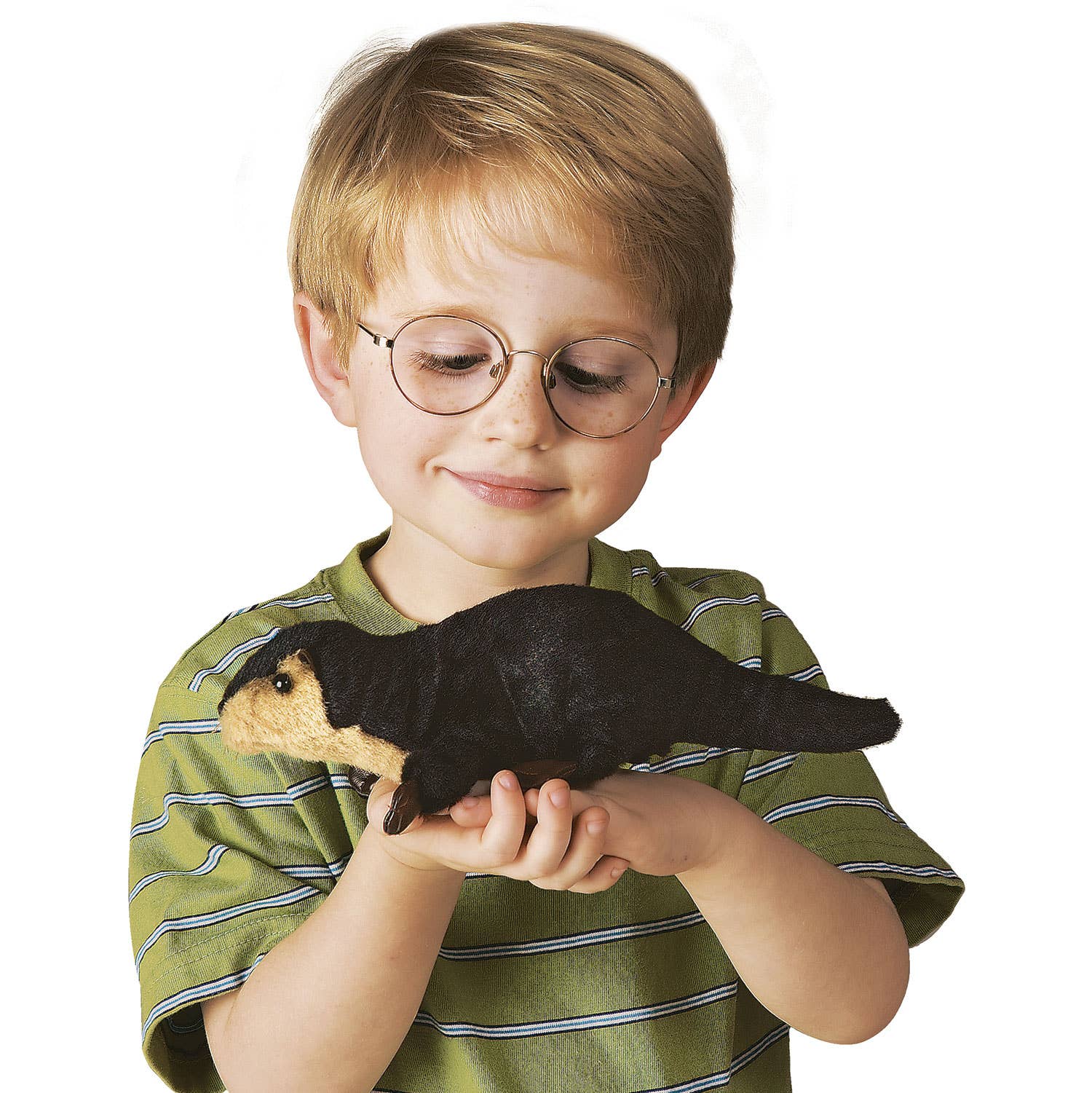 Marionnette à main Mini loutre de rivière 2684/ Mini loutre de rivière Folkmanis réaliste