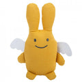 Ange Lapin Doudou - Coton Bio Moutarde avec Hochet