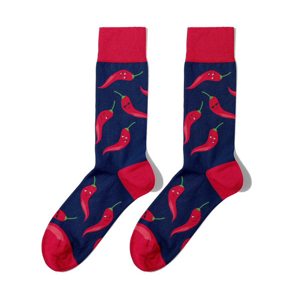 Happy Chili Pepper Socks