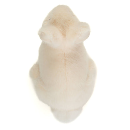 Cream-colored sitting rabbit plush toy